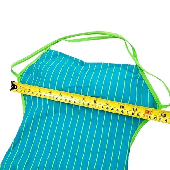 Y2K Green Stripes Swimwear Size: Small - Picture 7 of 9